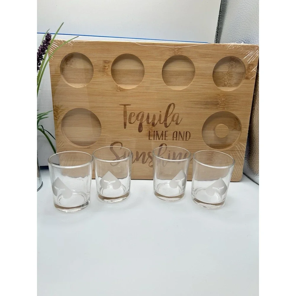 Carnival Players Club Shot glasses and Tequila‎ Shot Tray